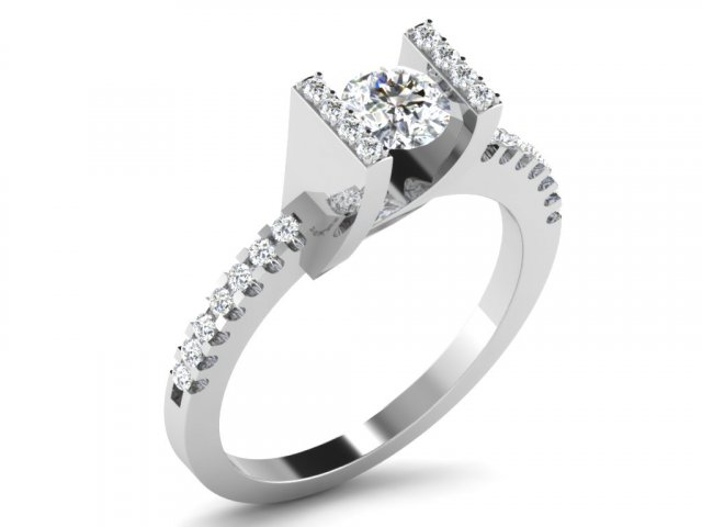 diamond ring for ladies Modelo de Impressão 3D .c4d .max .obj .3ds .fbx .stl .blend 