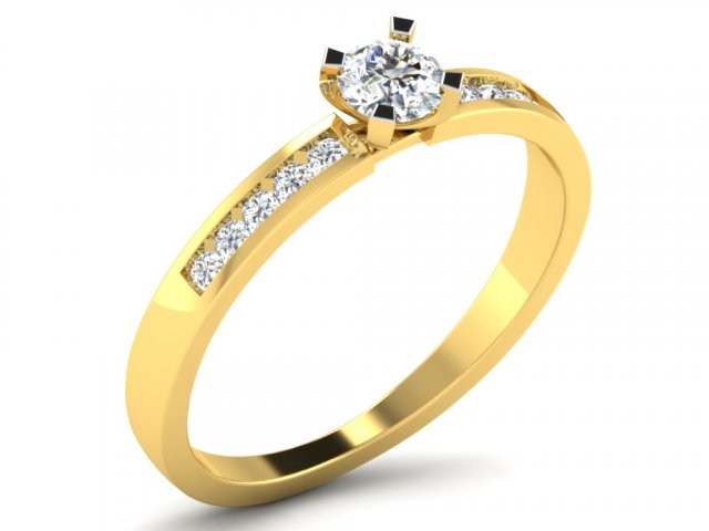 diamond ring for ladies 3D प्रिंट मॉडल .c4d .max .obj .3ds .fbx .stl .blend 