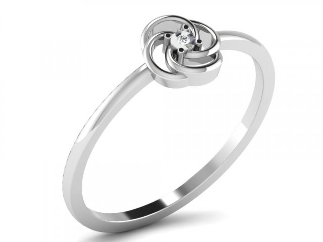diamond ring for ladies 3Dプリントモデル .c4d .max .obj .3ds .fbx .stl .blend 