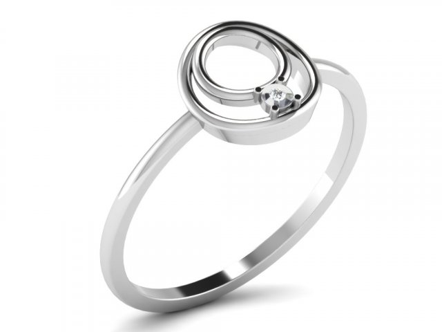 diamond ring for ladies 3D Druckmodell .c4d .max .obj .3ds .fbx .stl .blend