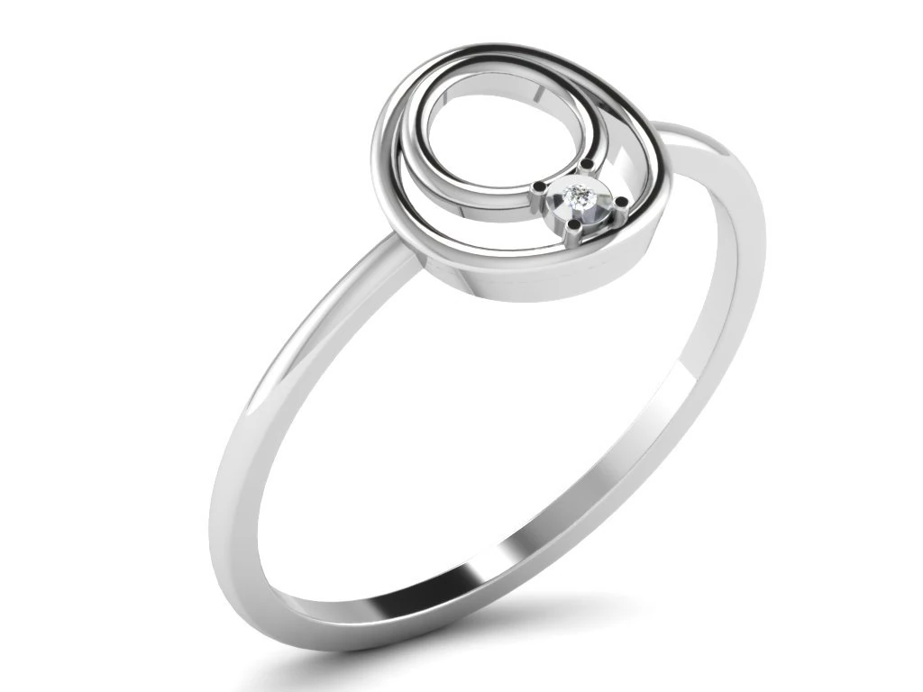 diamond ring for ladies 3D Print Model .c4d .max .obj .3ds .fbx .stl .blend 