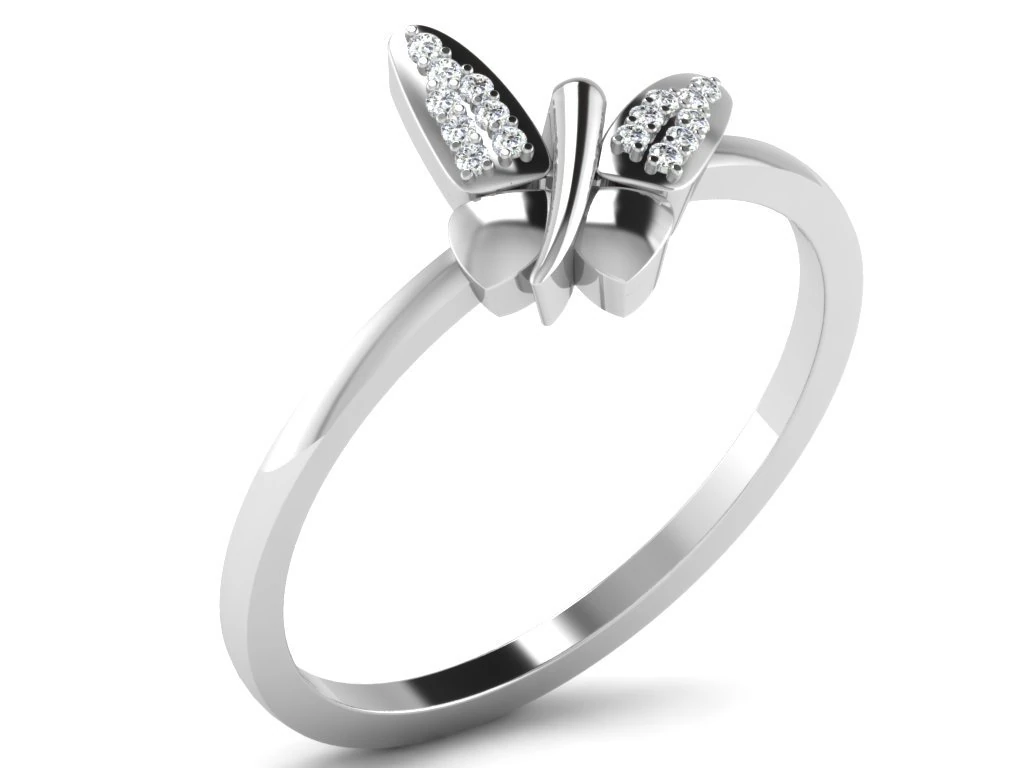 diamond ring for ladies 3D Print Model .c4d .max .obj .3ds .fbx .stl .blend 