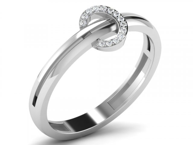 diamond ring for ladies 3D 打印模型 .c4d .max .obj .3ds .fbx .stl .blend