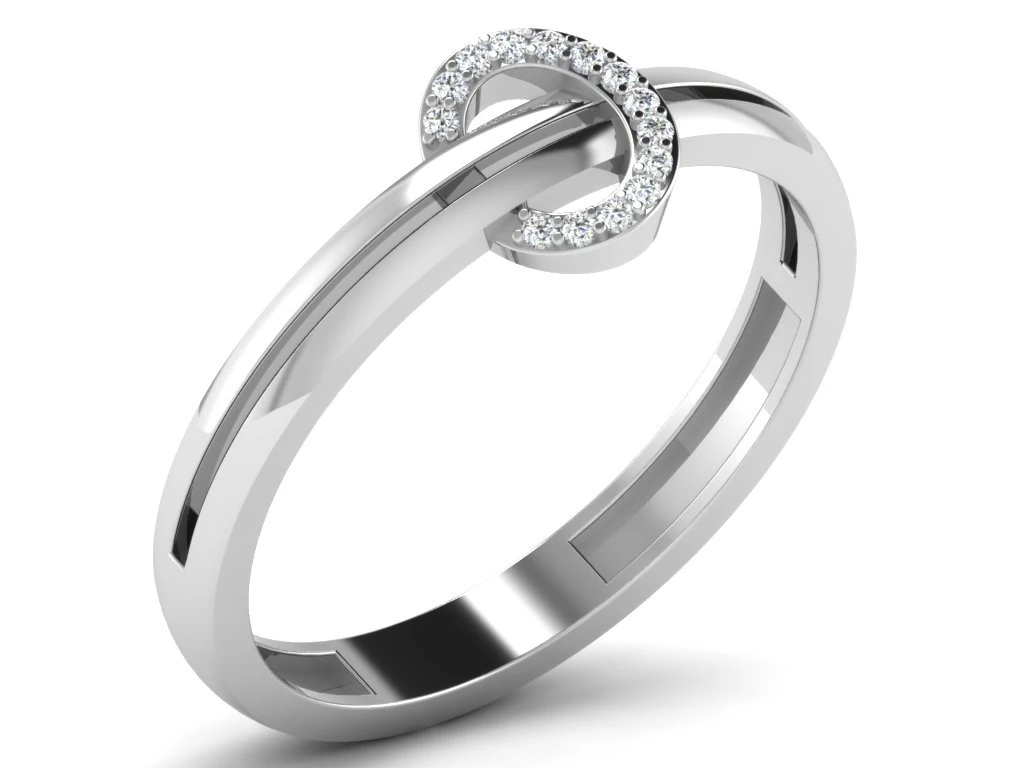 diamond ring for ladies 3D Print Model .c4d .max .obj .3ds .fbx .stl .blend 