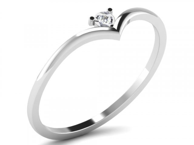 diamond ring for ladies 3D 프린트 모델 .c4d .max .obj .3ds .fbx .stl .blend 