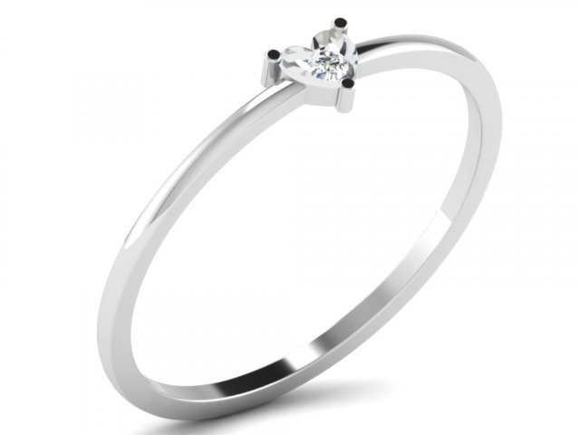 diamond ring for ladies 3D-printmodel .c4d .max .obj .3ds .fbx .stl .blend 
