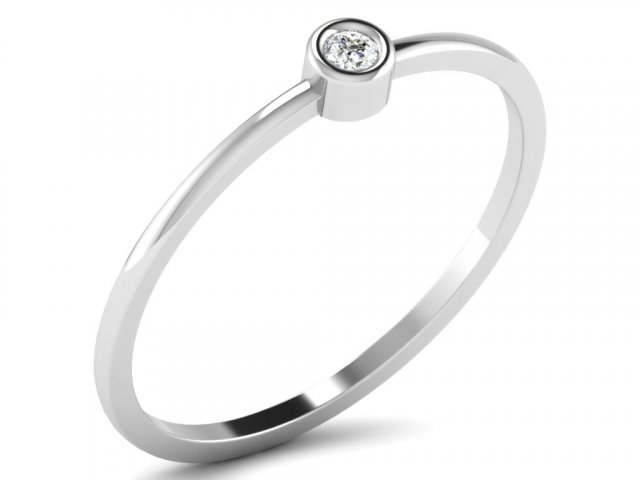 diamond ring for ladies 3D Baskı Modeli .c4d .max .obj .3ds .fbx .stl .blend 