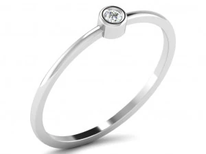 女士钻戒 3D 打印模型