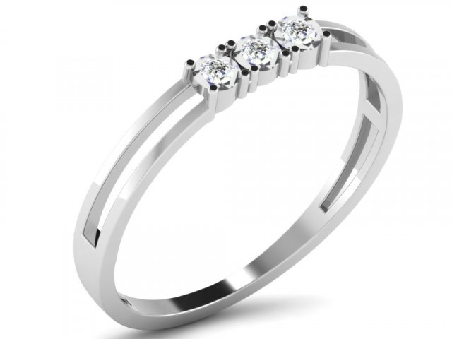 diamond ring for ladies 3D 프린트 모델 .c4d .max .obj .3ds .fbx .stl .blend 