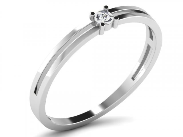 diamond ring for ladies 3D-printmodel .c4d .max .obj .3ds .fbx .stl .blend 