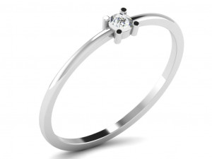 diamond ring for ladies Model do druku 3D