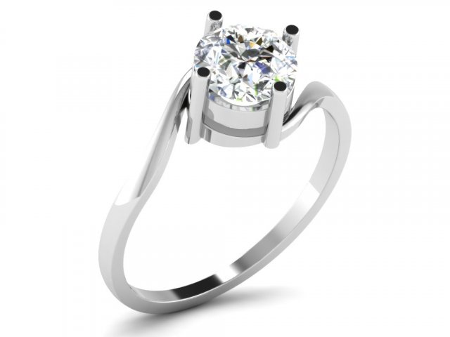 diamond ring for ladies 3D Print Model .c4d .max .obj .3ds .fbx .stl .blend 