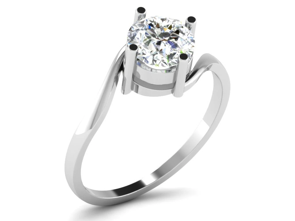 diamond ring for ladies 3D Print Model .c4d .max .obj .3ds .fbx .stl .blend 