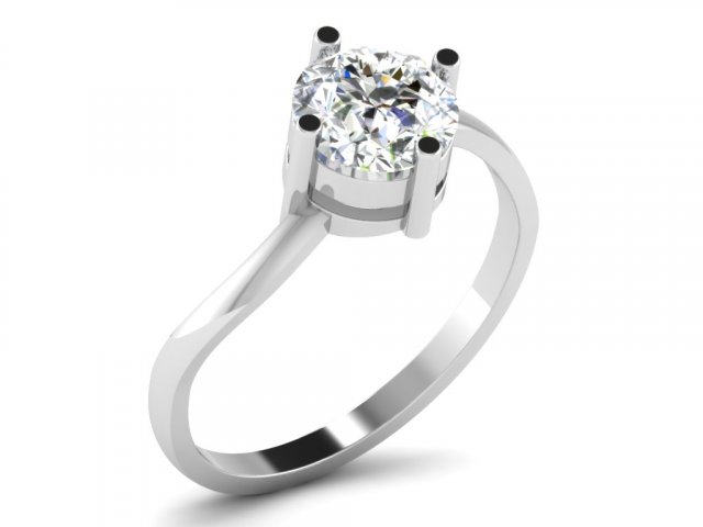 diamond ring for ladies 3D Print Model .c4d .max .obj .3ds .fbx .stl .blend