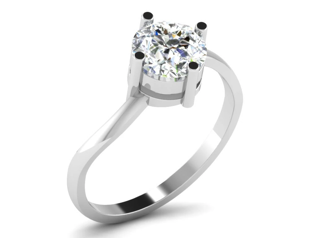 diamond ring for ladies 3D Print Model .c4d .max .obj .3ds .fbx .stl .blend 