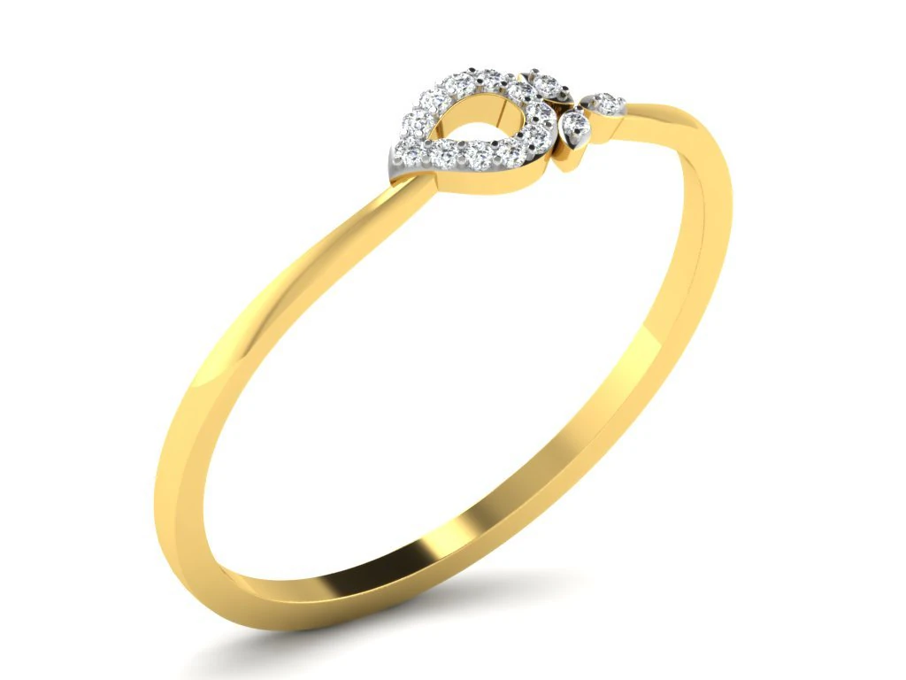 diamond ring for ladies 3D Print Model .c4d .max .obj .3ds .fbx .stl .blend 