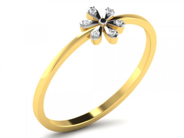 diamond ring for ladies 3D-printmodel .c4d .max .obj .3ds .fbx .stl .blend 