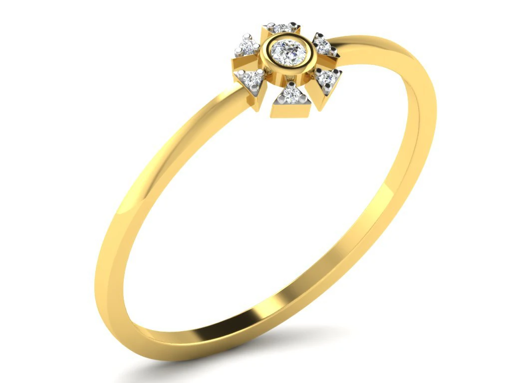 diamond ring for ladies 3D Print Model .c4d .max .obj .3ds .fbx .stl .blend 