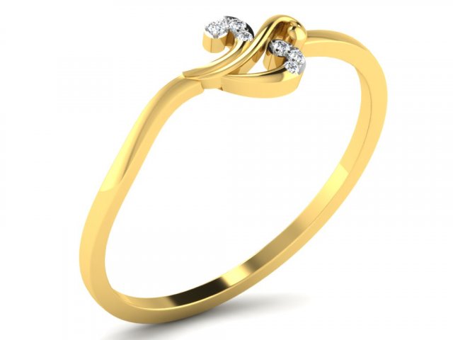 diamond ring for ladies 3D Print Model .c4d .max .obj .3ds .fbx .stl .blend 