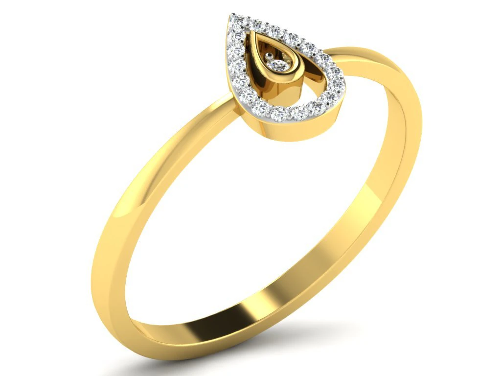 diamond ring for ladies 3D Print Model .c4d .max .obj .3ds .fbx .stl .blend 