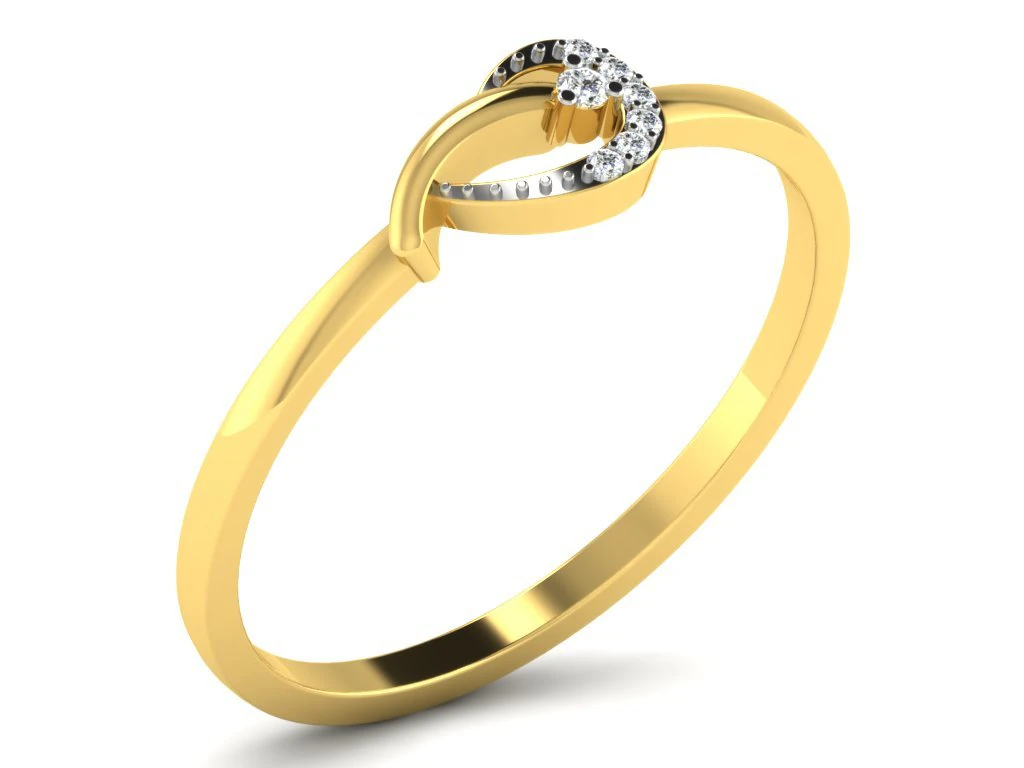 diamond ring for ladies 3D Print Model .c4d .max .obj .3ds .fbx .stl .blend 