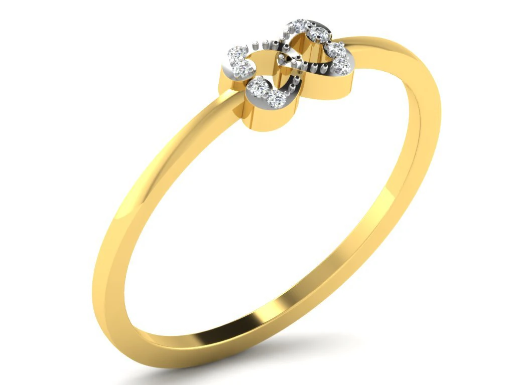 diamond ring for ladies 3D Print Model .c4d .max .obj .3ds .fbx .stl .blend