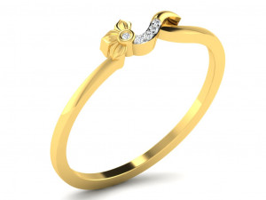diamond ring for ladies 3D प्रिंट मॉडल