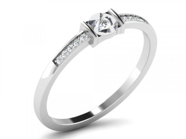 diamond ring for ladies 3D Print Model .c4d .max .obj .3ds .fbx .lwo .lw .lws