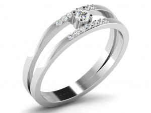 diamond ring for ladies 3D 프린트 모델