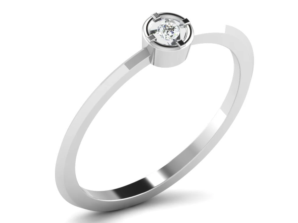 diamond ring for ladies 3D Print Model .c4d .max .obj .3ds .fbx .stl .blend 