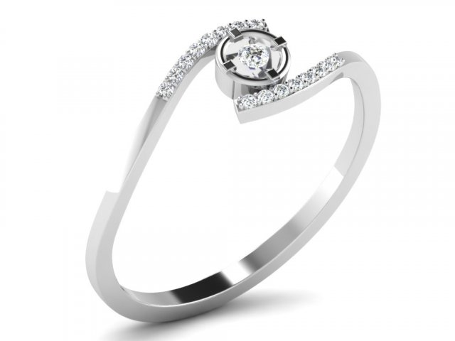 diamond ring for ladies Modèles 3D en vedette .c4d .max .obj .3ds .fbx .stl .blend 