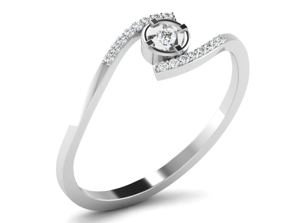 diamond ring for ladies 3D Print Model .c4d .max .obj .3ds .fbx .stl .blend 