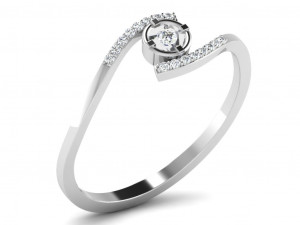 diamond ring for ladies Modèles 3D en vedette