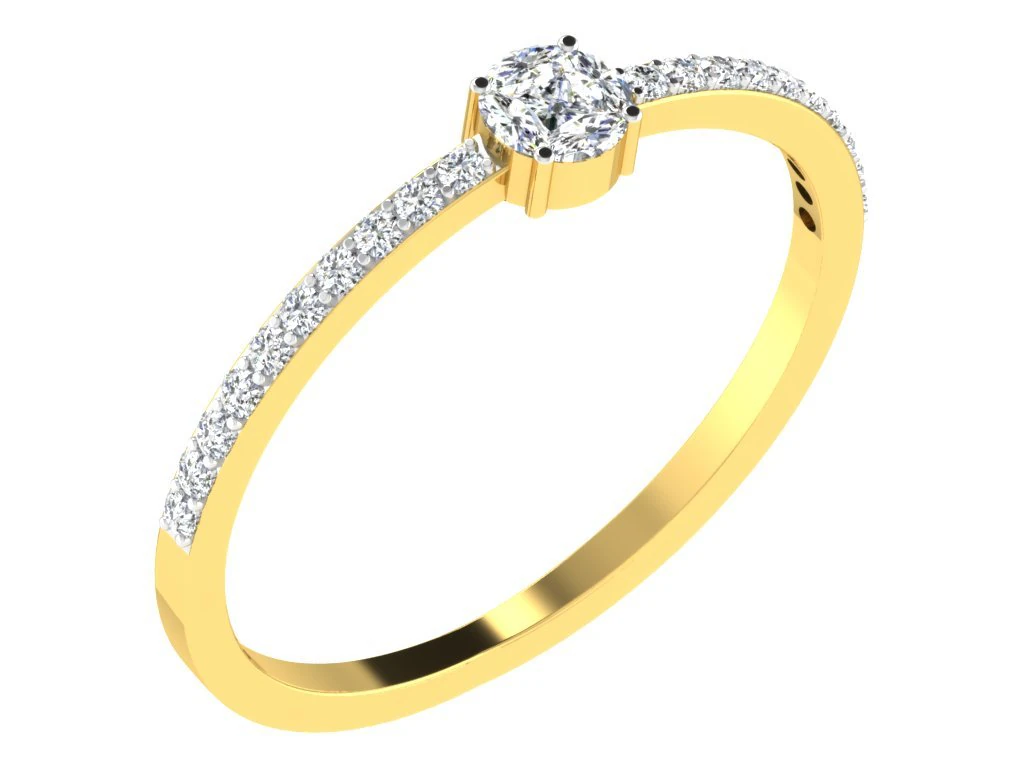 diamond ring for ladies 3D Print Model .c4d .max .obj .3ds .fbx .stl .blend