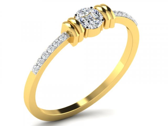 diamond ring for ladies Modello di stampa 3D .c4d .max .obj .3ds .fbx .stl .blend 
