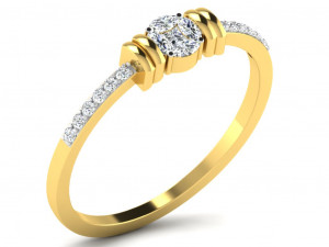 diamond ring for ladies Modèles 3D en vedette