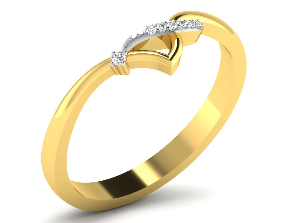 diamond ring for ladies 3D Print Model .c4d .max .obj .3ds .fbx .stl .blend 