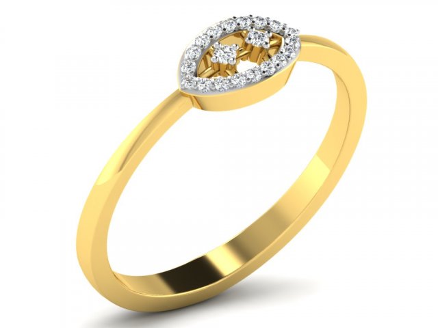diamond ring for ladies 3Dプリントモデル .c4d .max .obj .3ds .fbx .stl .blend 