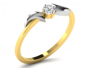 diamond ring for ladies Model do druku 3D