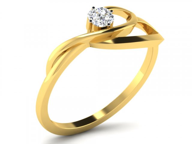 diamond ring for ladies Modelo de Impressão 3D .c4d .max .obj .3ds .fbx .stl .blend 