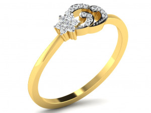 diamond ring for ladies Modelo de Impressão 3D