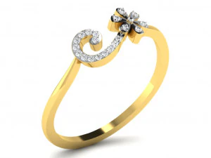 diamond ring for ladies 3D Print Model