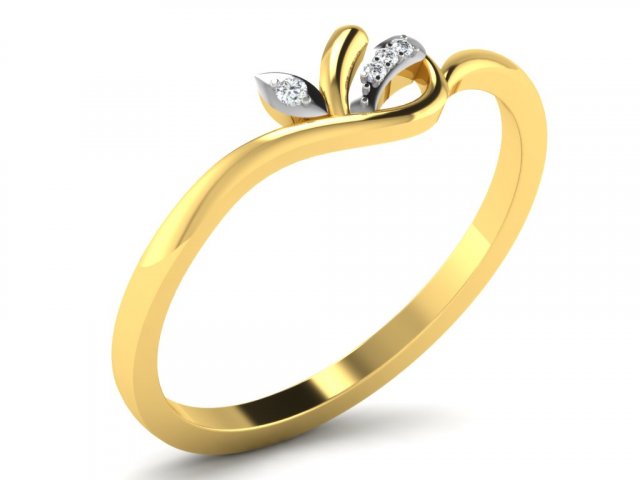 diamond ring for ladies 3Dプリントモデル .c4d .max .obj .3ds .fbx .stl .blend 
