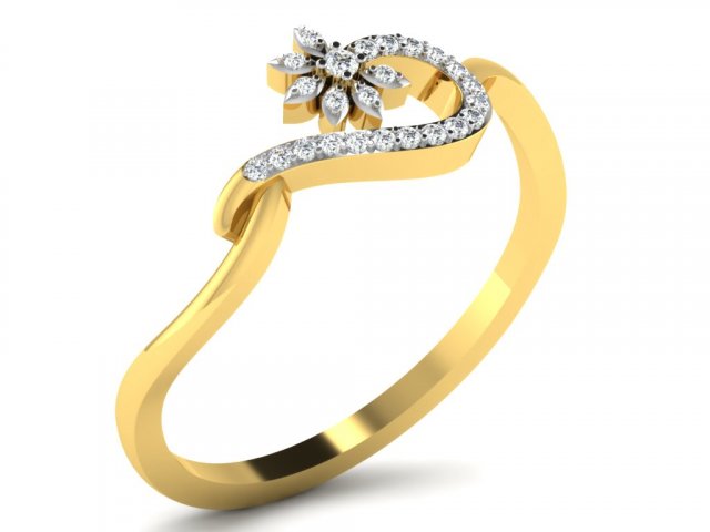 diamond ring for ladies Modèles 3D en vedette .c4d .max .obj .3ds .fbx .stl .blend 
