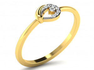 diamond ring for ladies Model Cetak 3D