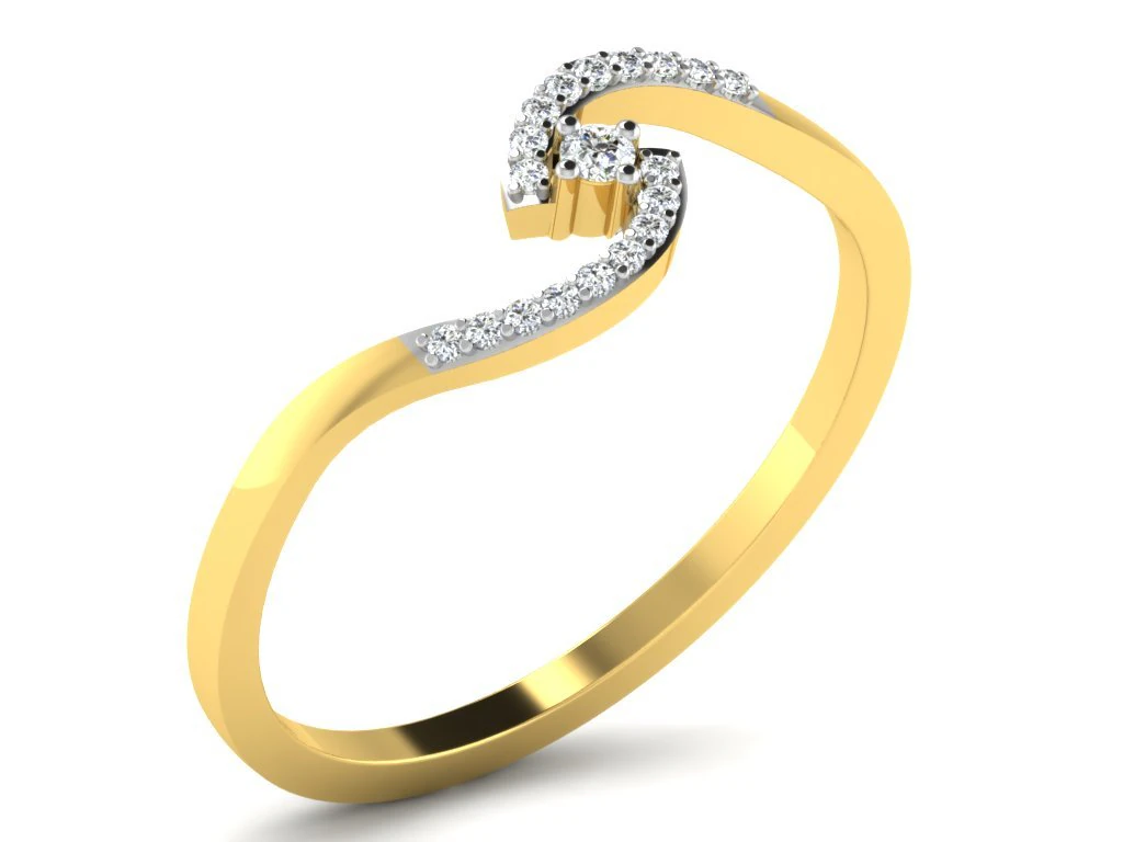 diamond ring for ladies 3D Print Model .c4d .max .obj .3ds .fbx .stl .blend