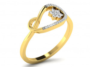 diamond ring for ladies 3D Baskı Modeli