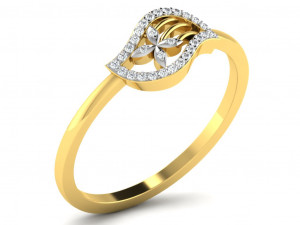 diamond ring for ladies 3D प्रिंट मॉडल