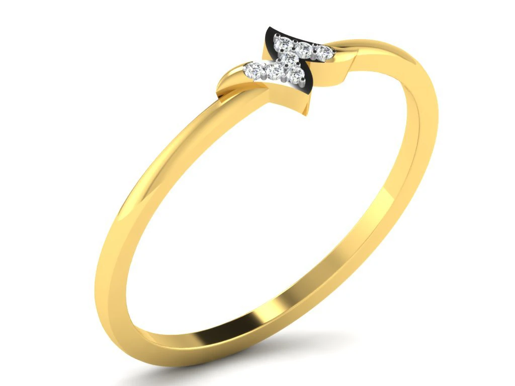 diamond ring for ladies 3D Print Model .c4d .max .obj .3ds .fbx .stl .blend 