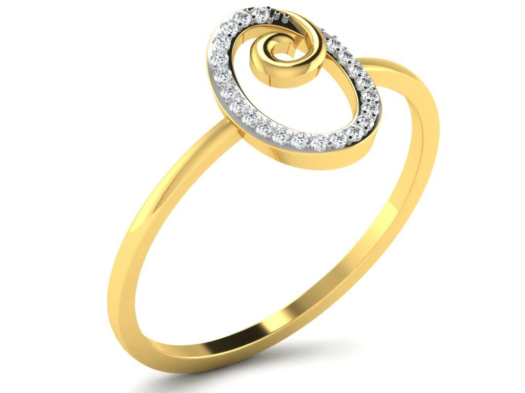 diamond ring for ladies 3D Print Model .c4d .max .obj .3ds .fbx .stl .blend